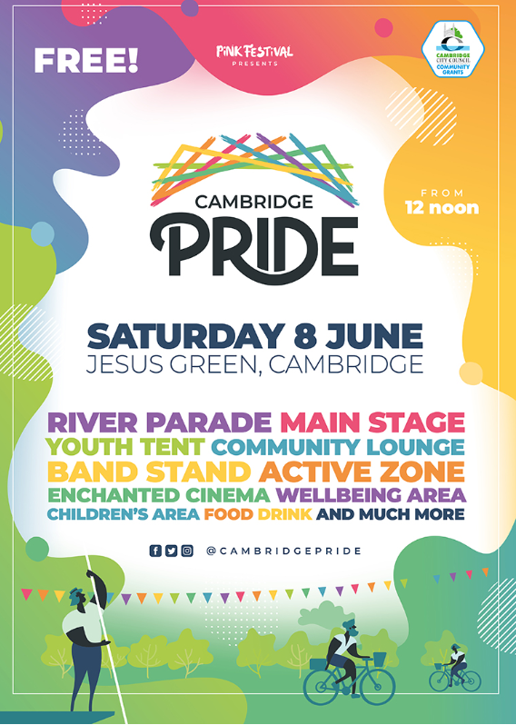 Cambridge Pride 2019 Poster